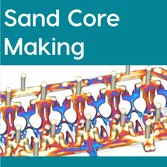 Sand Core Sand Core Making Workspace | FLOW-3D CAST